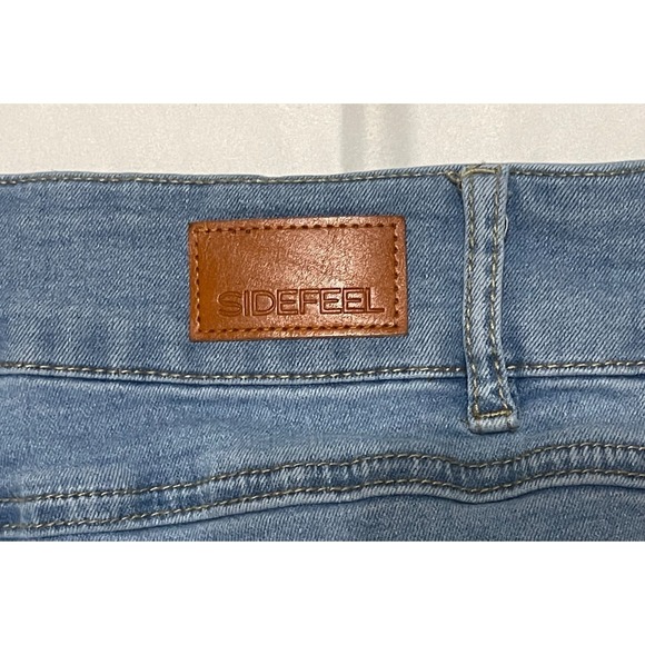 Sidefeel Women's Jeans Wide Leg High Waisted Loose Denim With Pockets Size 14 - Picture 6 of 12